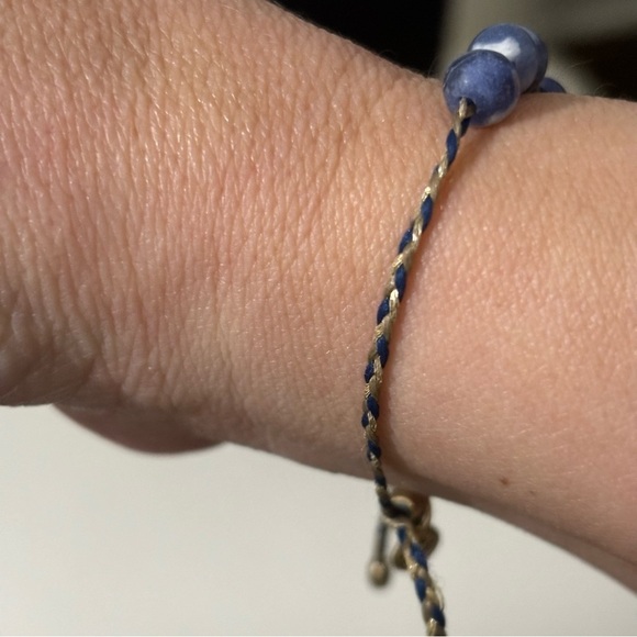 Alex and Ani precious threads sodalite adjustable bracelet 925 - Picture 9 of 12
